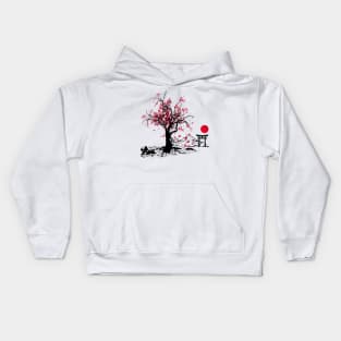 Sakura | Cherry Blossom | Oriental Art Kids Hoodie